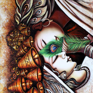 Hand Made Acrylic texture m.d.f. bord Painting