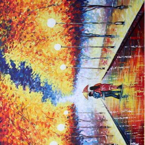 Hand Made Acrylic texture m.d.f. bord Painting